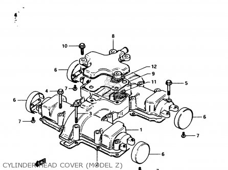 CYLINDER HEAD COVER (MODEL Z) - GS450E 1983 (D2) GENERAL EXPORT (E01)