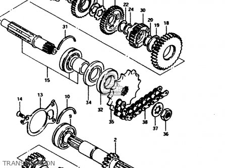 TRANSMISSION - GS450E 1983 (D2) GENERAL EXPORT (E01)