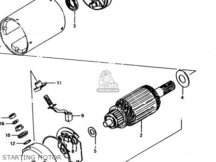 STARTING MOTOR - GS450E 1983 (D2) GENERAL EXPORT (E01)
