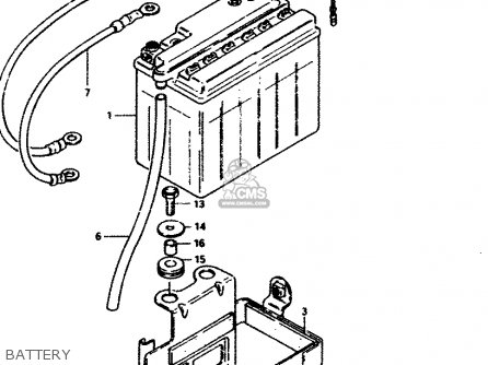 BATTERY - GS450E 1983 (D2) GENERAL EXPORT (E01)