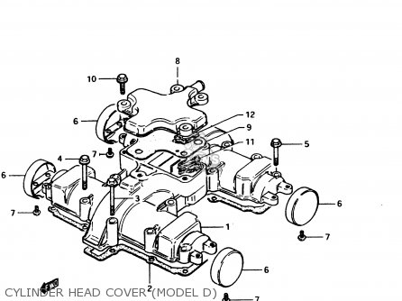CYLINDER HEAD COVER (MODEL D) - GS450E 1983 (D2) GENERAL EXPORT (E01)