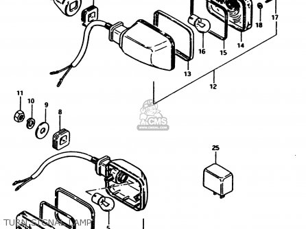 TURN SIGNAL LAMP - GS450E 1983 (D2) GENERAL EXPORT (E01)