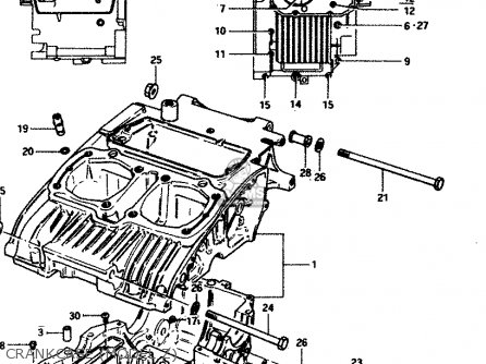 CRANKCASE (MODEL Z) - GS450E 1983 (D2) GENERAL EXPORT (E01)