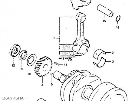 CRANKSHAFT - GS450E 1986 (G) UNITED KINGDOM SOUTH AFRICA BELGIUM (E02 E06 E21