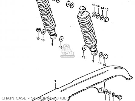 CHAIN CASE - SHOCK ABSORBER - GS450E 1987 (H) UNITED KINGDOM SOUTH AFRICA BELGIUM (E02 E06 E21