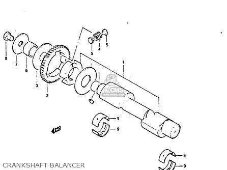 CRANKSHAFT BALANCER - GS450E 1987 (H) UNITED KINGDOM SOUTH AFRICA BELGIUM (E02 E06 E21
