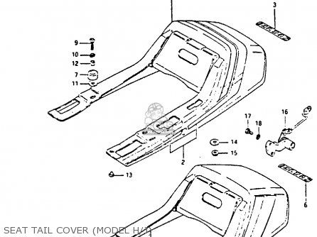 SEAT TAIL COVER (MODEL H/J) - GS450E 1988 (J) (E04 E22 E34 E75 E77)