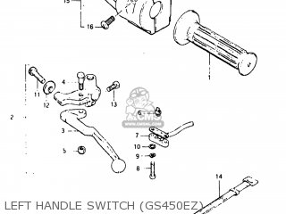 LEFT HANDLE SWITCH (GS450EZ) - GS450ET 1980 (T) USA (E03)