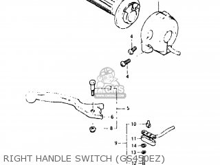 RIGHT HANDLE SWITCH (GS450EZ) - GS450ET 1980 (T) USA (E03)