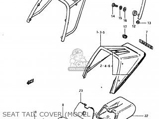 SEAT TAIL COVER (MODEL X) - GS450ET 1980 (T) USA (E03)