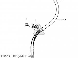 FRONT BRAKE HOSE - GS450ET 1981 (X) USA (E03)