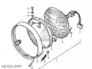HEADLAMP - GS450ET 1981 (X) USA (E03)