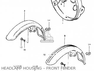 HEADLAMP HOUSING - FRONT FENDER - GS450ET 1981 (X) USA (E03)