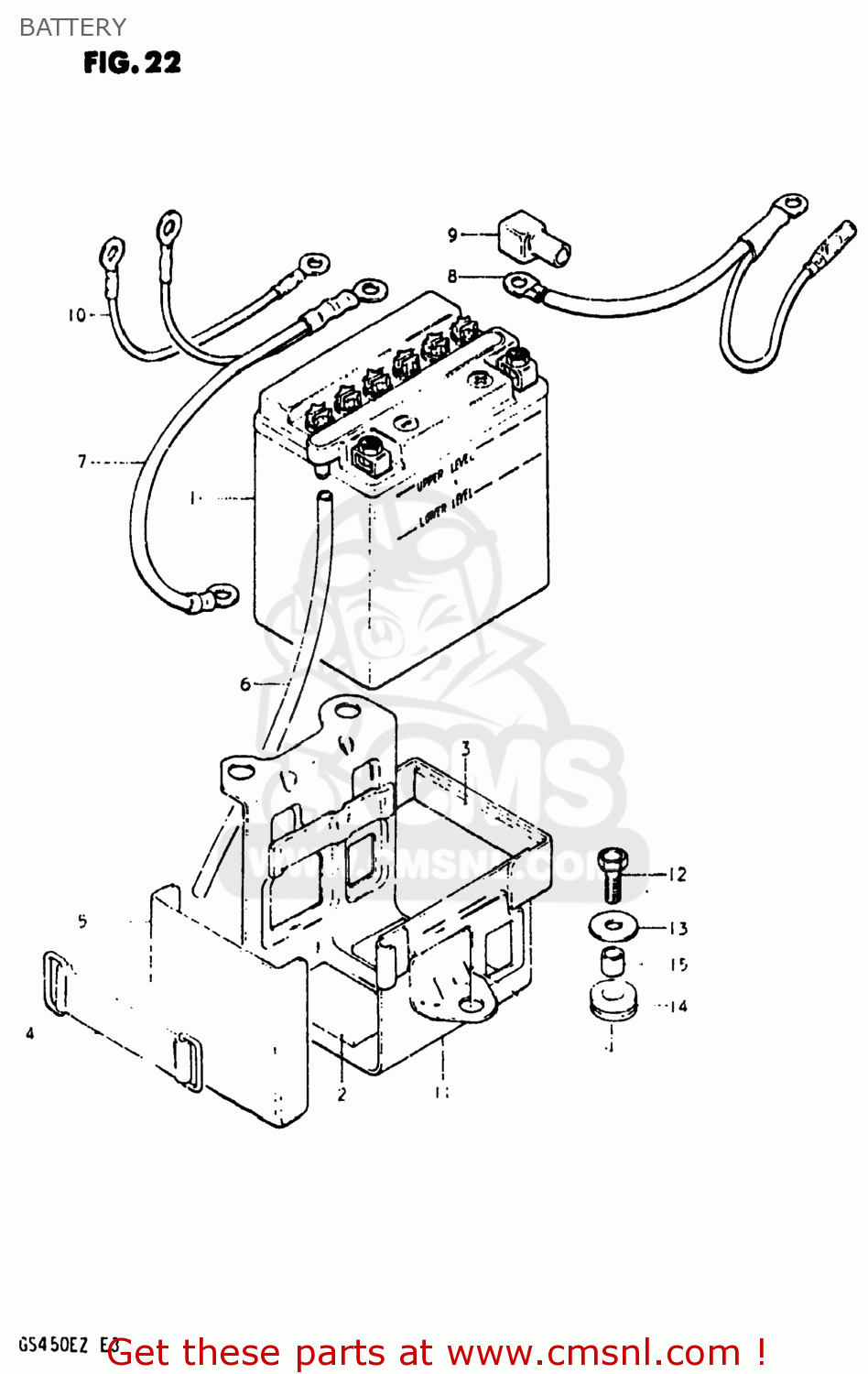 BATTERY GS450ET 1982 (Z) USA (E03)