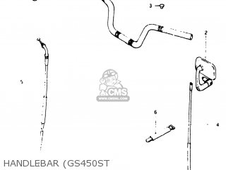 HANDLEBAR (GS450ST - GS450ET 1982 (Z) USA (E03)