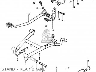 STAND - REAR BRAKE - GS450ET 1982 (Z) USA (E03)