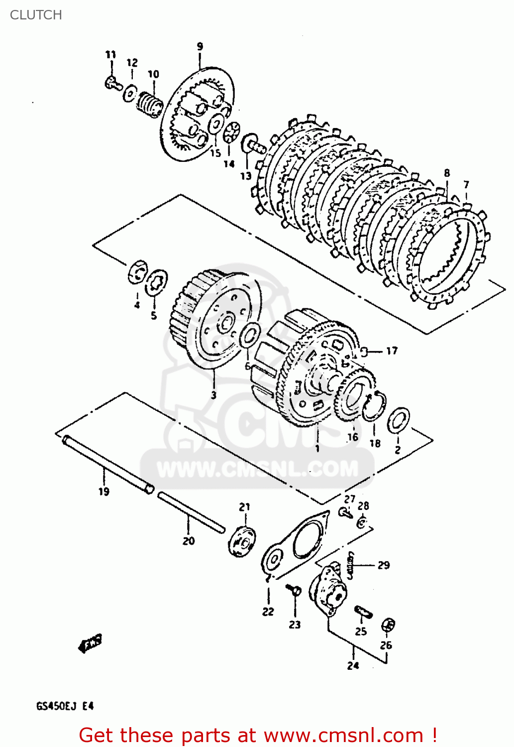 CLUTCH GS450EU 1988 (J) GERMANY (E22)