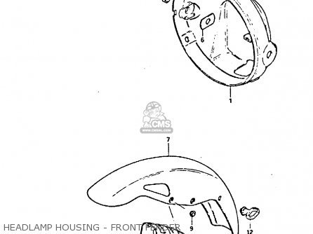 HEADLAMP HOUSING - FRONT FENDER - GS450EU 1988 (J) GERMANY (E22)