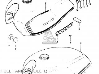 FUEL TANK (MODEL T) - GS450EX 1981 (X) USA (E03)