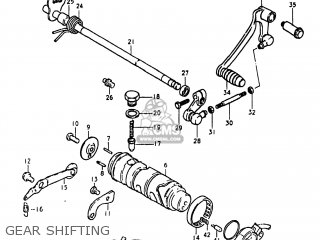 GEAR SHIFTING - GS450EX 1981 (X) USA (E03)