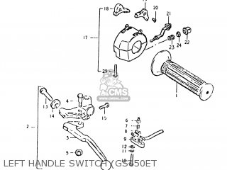 LEFT HANDLE SWITCH (GS450ET - GS450EX 1981 (X) USA (E03)