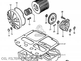 OIL FILTER - OIL PUMP - GS450EX 1981 (X) USA (E03)