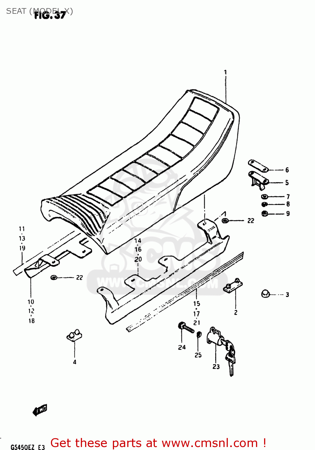 SEAT (MODEL X) GS450EX 1982 (Z) USA (E03)