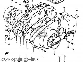 CRANKCASE COVER - GS450EX 1982 (Z) USA (E03)