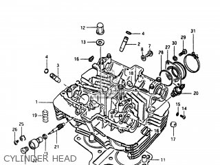CYLINDER HEAD - GS450EX 1982 (Z) USA (E03)