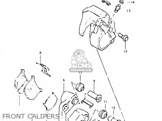 FRONT CALIPERS - GS450EX 1982 (Z) USA (E03)