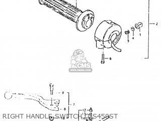 RIGHT HANDLE SWITCH (GS450ST - GS450EX 1982 (Z) USA (E03)