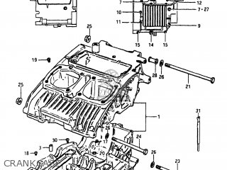 CRANKCASE - GS450EZ 1980 (T) USA (E03)