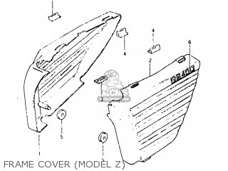 FRAME COVER (MODEL Z) - GS450EZ 1980 (T) USA (E03)