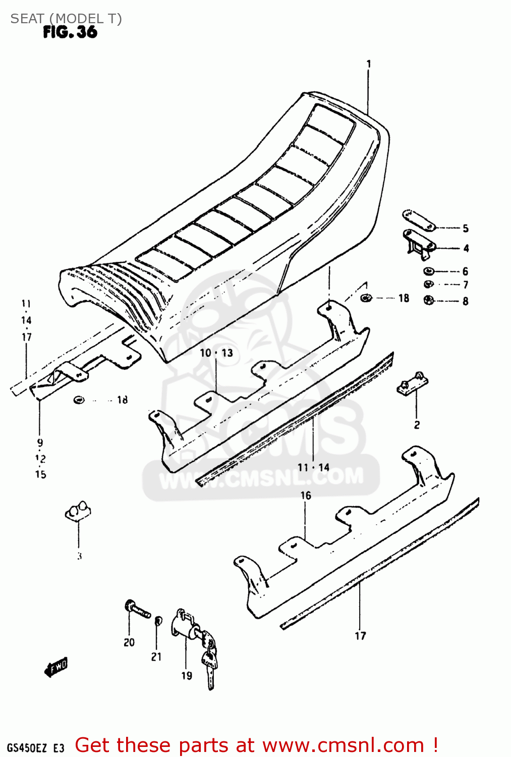 SEAT (MODEL T) GS450EZ 1981 (X) USA (E03)