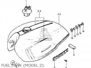 FUEL TANK (MODEL Z) - GS450EZ 1982 (Z) USA (E03)