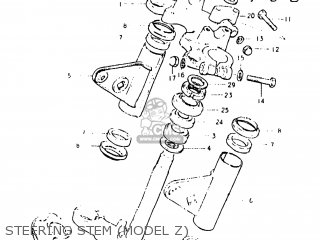 STEERING STEM (MODEL Z) - GS450EZ 1982 (Z) USA (E03)
