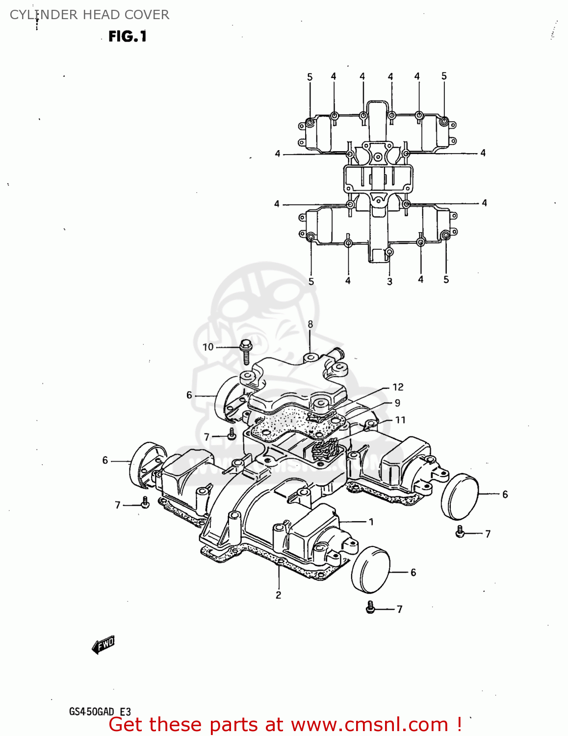 CYLINDER HEAD COVER GS450GA 1982 (Z) USA (E03)