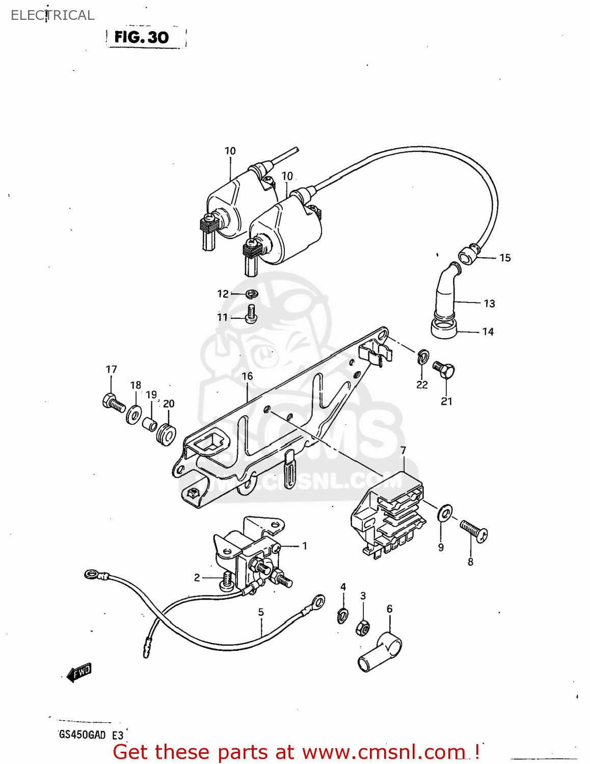ELECTRICAL GS450GA 1982 (Z) USA (E03)