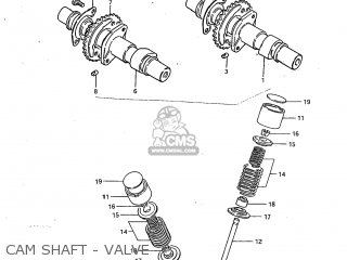 CAM SHAFT - VALVE - GS450GA 1982 (Z) USA (E03)