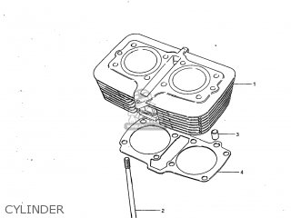 CYLINDER - GS450GA 1982 (Z) USA (E03)