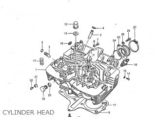 CYLINDER HEAD - GS450GA 1982 (Z) USA (E03)