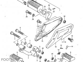 FOOTREST - GS450GA 1982 (Z) USA (E03)