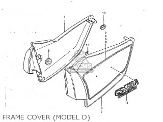 FRAME COVER (MODEL D) - GS450GA 1982 (Z) USA (E03)