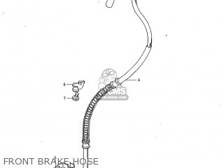 FRONT BRAKE HOSE - GS450GA 1982 (Z) USA (E03)
