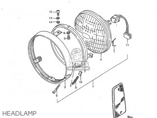 HEADLAMP - GS450GA 1982 (Z) USA (E03)