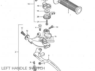 LEFT HANDLE SWITCH - GS450GA 1982 (Z) USA (E03)