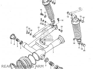 REAR SWINGING ARM - GS450GA 1982 (Z) USA (E03)