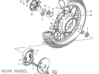 REAR WHEEL - GS450GA 1982 (Z) USA (E03)