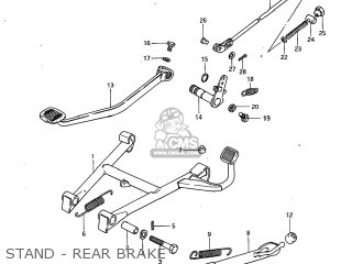STAND - REAR BRAKE - GS450GA 1982 (Z) USA (E03)