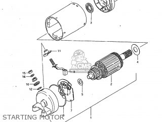 STARTING MOTOR - GS450GA 1982 (Z) USA (E03)